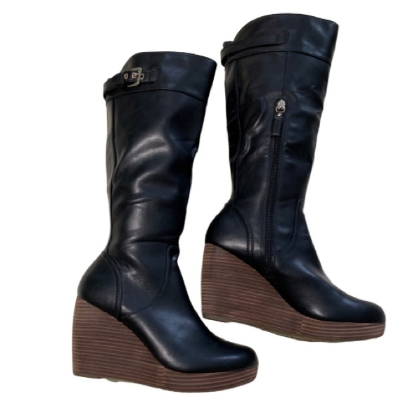 Dr. Scholl's Shoes - Dr. Scholl’s Heathrow Knee High Wedge Boots 10